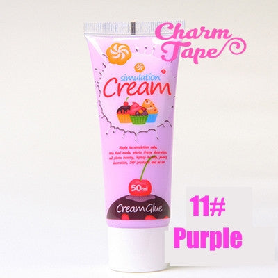 Silicon Whipped Cream 50ml Tube Fake Frosting (Free 3 piping tips) - CharmTape - 14