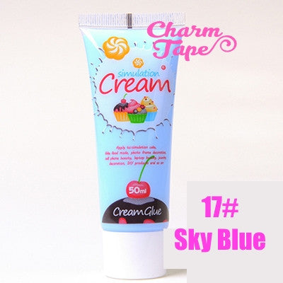 Silicon Whipped Cream 50ml Tube Fake Frosting (Free 3 piping tips) - CharmTape - 16