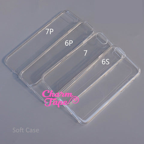 Blank Clear case for Iphone 7 or Iphone 7Plus  - Soft Case for decoden diy M016