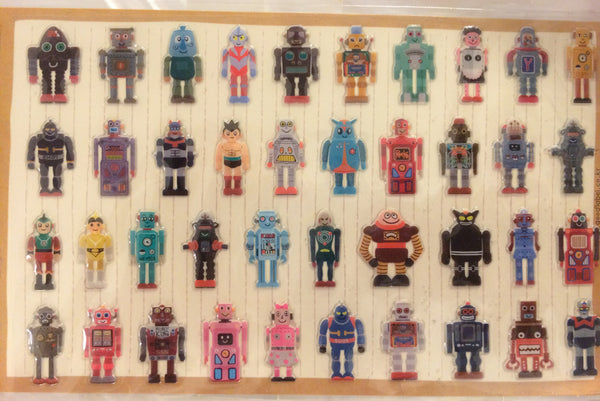 Toy Robot Gel Deco stickers - 1 Sheets SS278