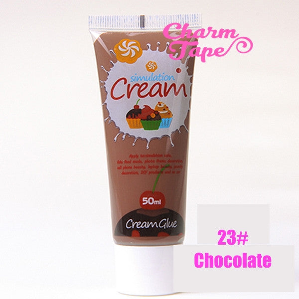 Silicon Whipped Cream 50ml Tube Fake Frosting (Free 3 piping tips) - CharmTape - 19