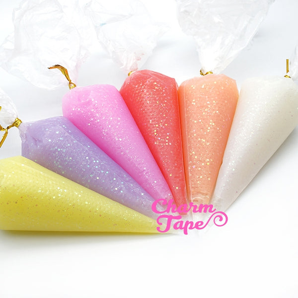 Glitter Jelly Whip Deco Cream - 50ml (Free 1 tip) Fake Frosting