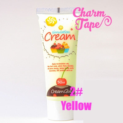 Silicon Whipped Cream 50ml Tube Fake Frosting (Free 3 piping tips) - CharmTape - 8