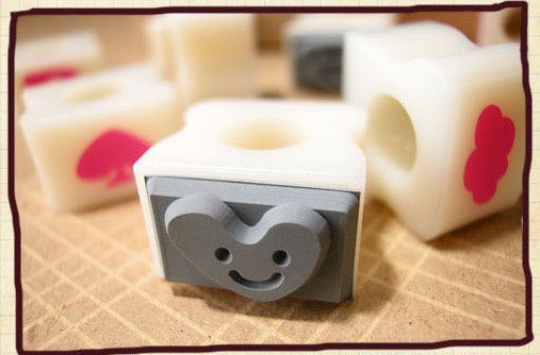 Alphabet Rubber Stamps Uppercase letters (36 stamps) Fluf Front HS008