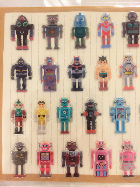 Toy Robot Gel Deco stickers - 1 Sheets SS278