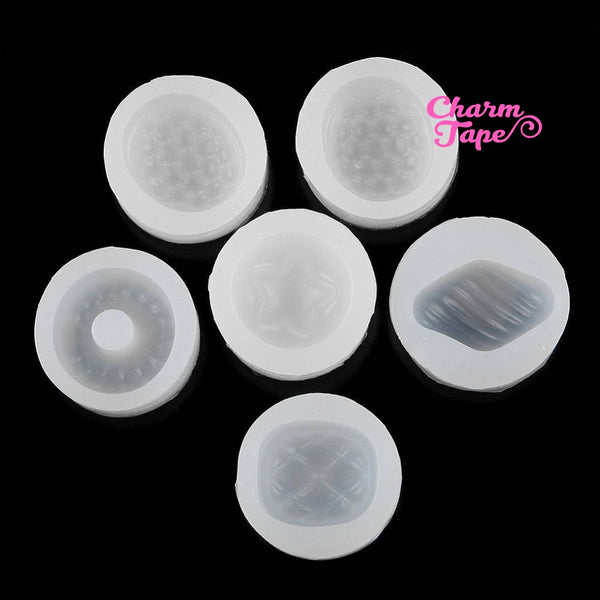 6pcs Fruit Silicon Mold - strawberry Mold - Flexible Clay Mold - Resin silicone mold - Epoxy Resin Mold Q049