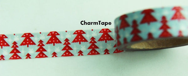 Christmas Washi Tape 4 Rolls Set 15mm WT144