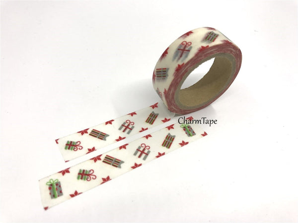 Christmas Washi Tape 4 Rolls Set 15mm WT144