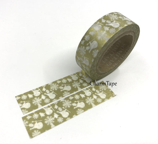 Christmas Washi Tape 4 Rolls Set 15mm WT144