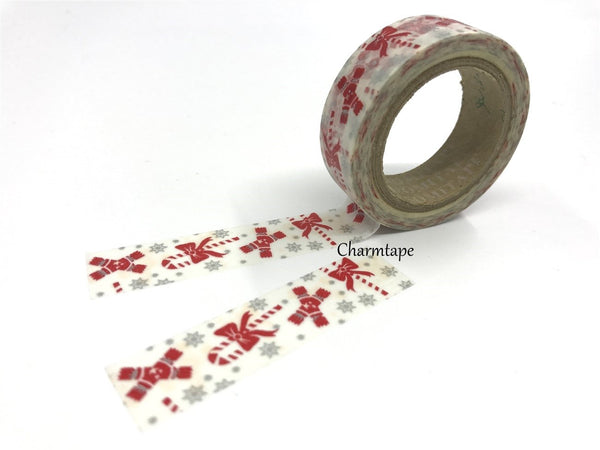 Christmas Washi Tape 4 Rolls Set 15mm WT144