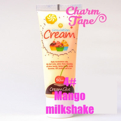 Silicon Whipped Cream 50ml Tube Fake Frosting (Free 3 piping tips) - CharmTape - 9