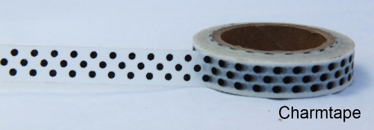 Polka Dots Washi Masking Tape 10mm x 10m WT33 - CharmTape - 6