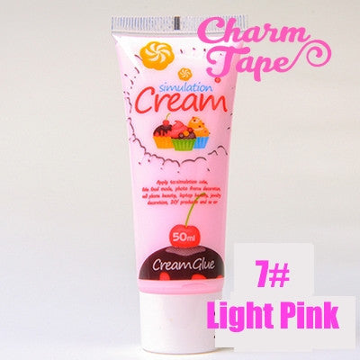 Silicon Whipped Cream 50ml Tube Fake Frosting (Free 3 piping tips) - CharmTape - 11