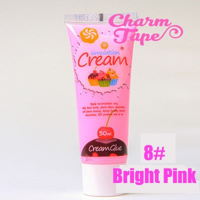 Silicon Whipped Cream 50ml Tube Fake Frosting (Free 3 piping tips) - CharmTape - 12