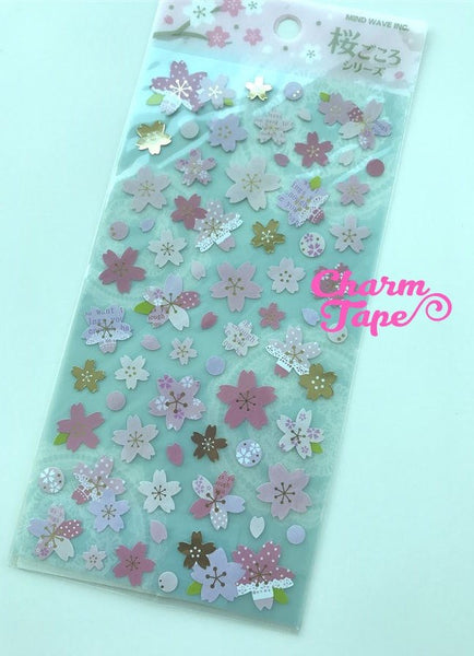 Pink Sakura Flower stickers by Mindwave 1 Sheets