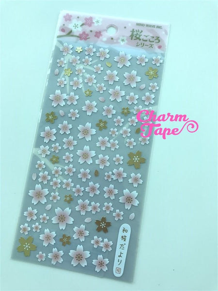 Pink Sakura Flower stickers by Mindwave 1 Sheets