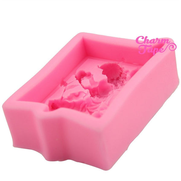 Flower Fairy Food Graded Silicon silicone mold for uv resin /cake/ fondant / soap making flexible mold H2345