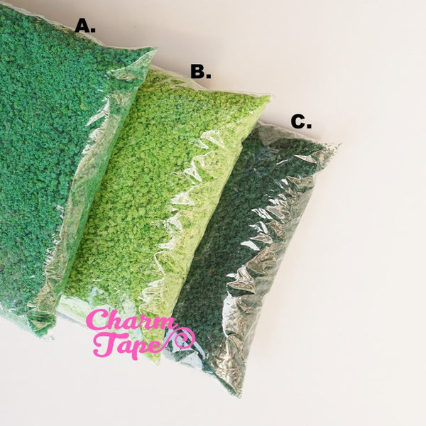 Artificial Fake Grass for Phone case decoden - 20 grams Tiny Faux Miniature Dollhouse lawn DC003