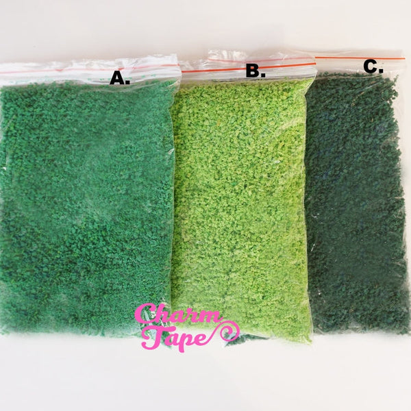 Artificial Fake Grass for Phone case decoden - 20 grams Tiny Faux Miniature Dollhouse lawn DC003