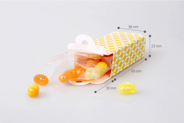 10 Gift Boxes (10 boxes) - Aqua Check packaging box Candy Favor Boxes PB020