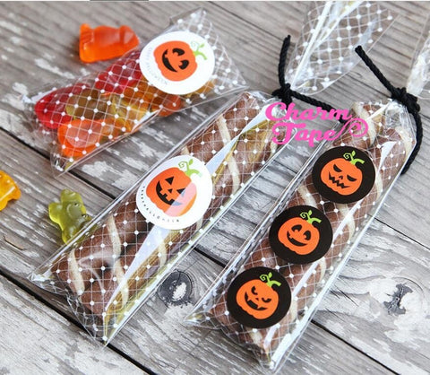 Halloween Round Sticker For Gift Packing Packaging 10 Sheets GS001