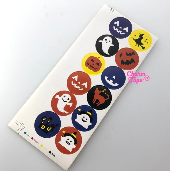 120ct Halloween 1.18" Round Sticker For Gift Packing Packaging 10 Sheets GS012