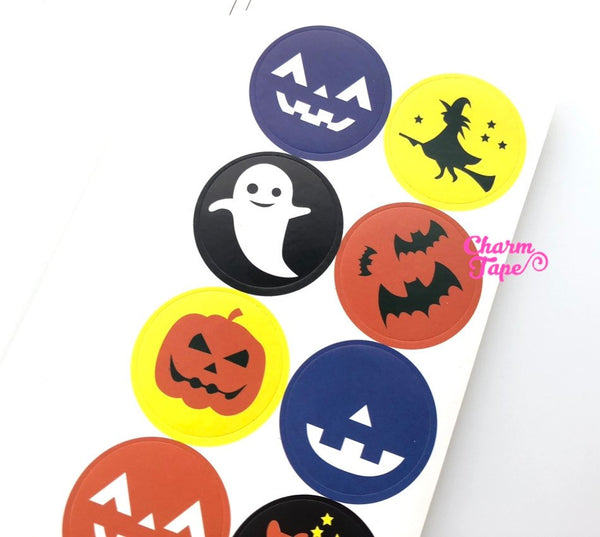 120ct Halloween 1.18" Round Sticker For Gift Packing Packaging 10 Sheets GS012