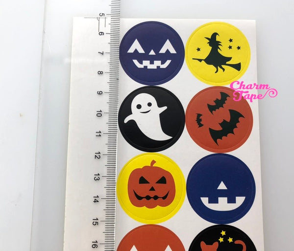 120ct Halloween 1.18" Round Sticker For Gift Packing Packaging 10 Sheets GS012