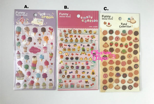 Ice-cream Gel sticker deco stickers by Funny SS281