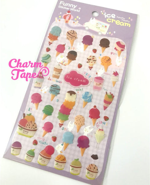 Ice-cream Gel sticker deco stickers by Funny SS281