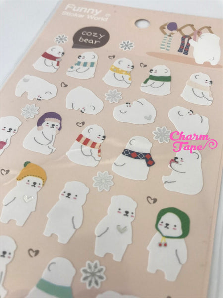 Polar Bear vinyl Sticker by Funny Korea SS511