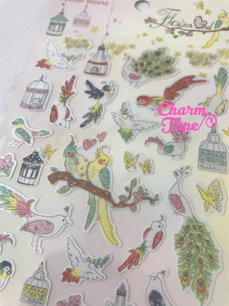 Love Birds fabric Sticker by Funny Korea ss533