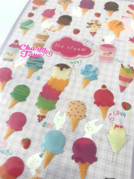 Ice-cream Gel Deco Sticker by Funny SS281