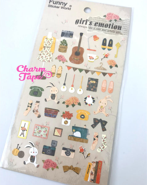 Girl's Emotion Vinyl sticker by Funny ss441