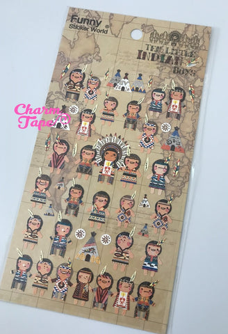 Ten Little Indian sticker art stickers by Funny SS801