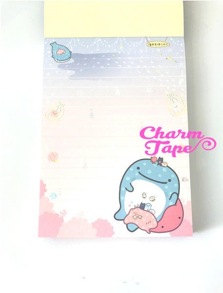 Jinbesan Whale shark Big Memo Pad by San-x from Japan