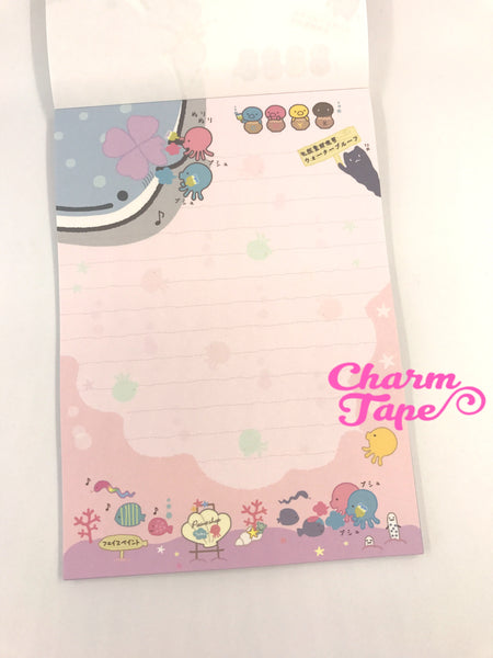 Jinbesan Whale shark Big Memo Pad by San-x from Japan