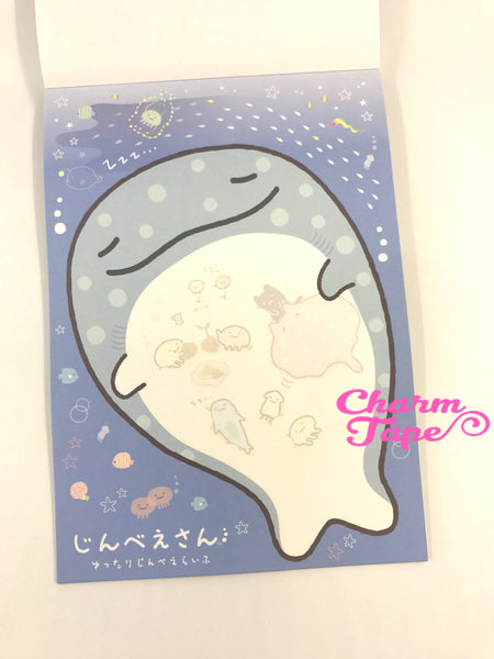 Jinbesan Whale shark Big Memo Pad by San-x from Japan