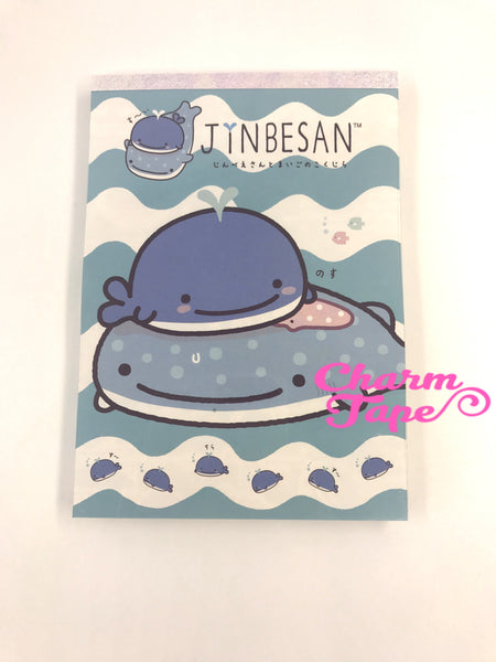 Jinbesan Whale shark Big Memo Pad by San-x from Japan