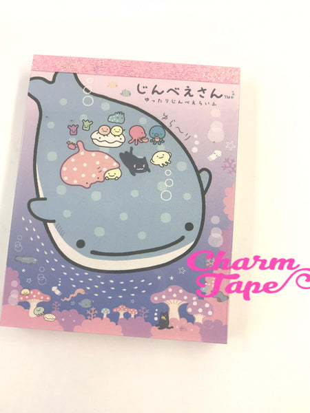 Jinbesan whale shark mini Memo Pad by San-x from Japan