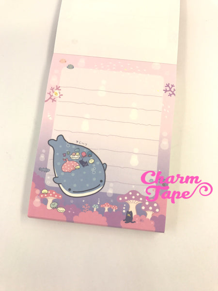 Jinbesan whale shark mini Memo Pad by San-x from Japan