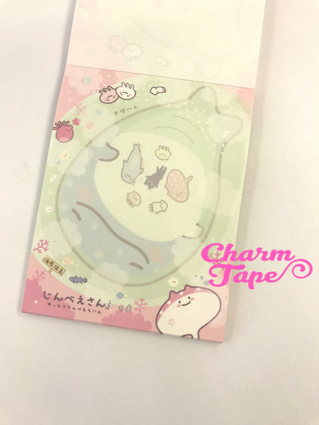 Jinbesan whale shark mini Memo Pad by San-x from Japan