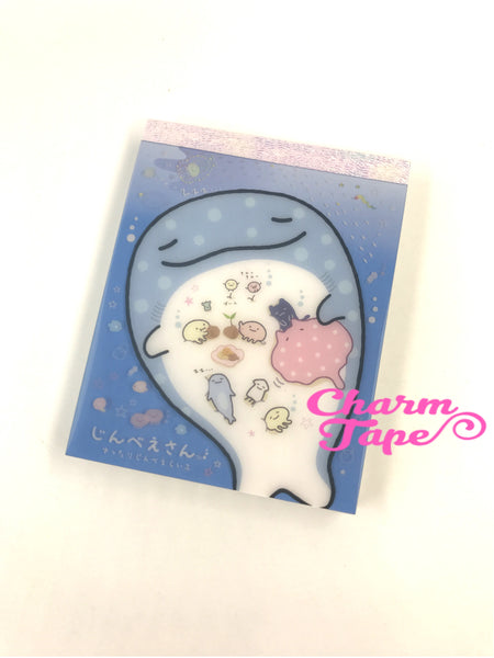 Jinbesan whale shark mini Memo Pad by San-x from Japan