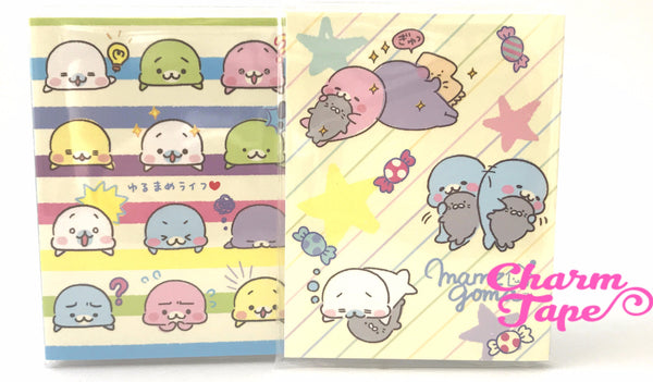 Mamegoma Mini Memo Pad with  Erasers by San-x from Japan