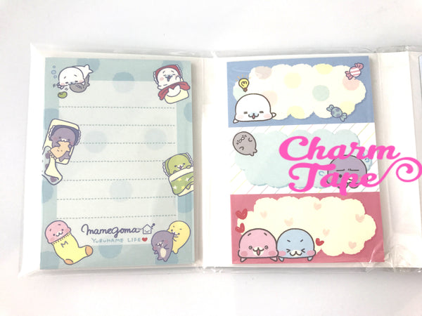 Mamegoma Mini Memo Pad with  Erasers by San-x from Japan