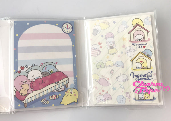 Mamegoma Mini Memo Pad with  Erasers by San-x from Japan