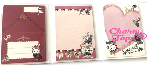 Sentimental Circus Mini Memo Pad with Heart Erasers by San-x from Japan