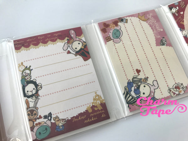 Sentimental Circus Mini Memo Pad with Heart Erasers by San-x from Japan