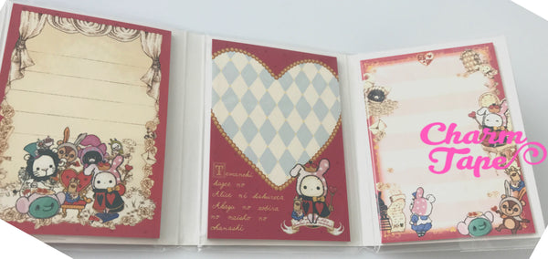 Sentimental Circus Mini Memo Pad with Heart Erasers by San-x from Japan