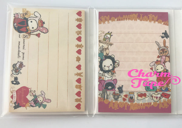 Sentimental Circus Mini Memo Pad with Heart Erasers by San-x from Japan